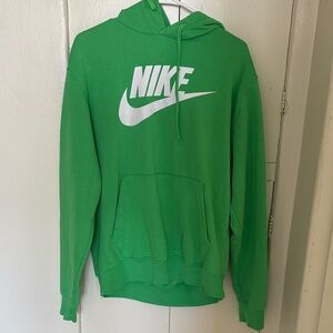 Nike Men's Bright Green Hoodie